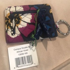 Vera Bradley Campus Double ID in African violet